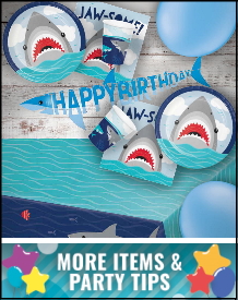 Shark Party Supplies, Decorations, Balloons and Ideas